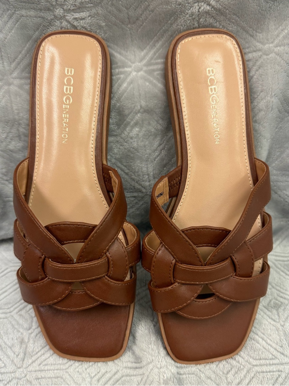 BCBGeneration WovenLeather Slides
NWOT